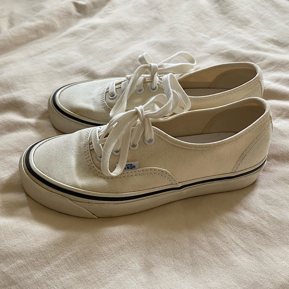 VANS Authentic Canvas White. Womens Size 6.5